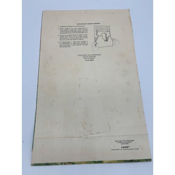 Vintage Current Christmas The Story of Christmas Paper Pop up Advent Calendar 19 - Picture 13 of 13